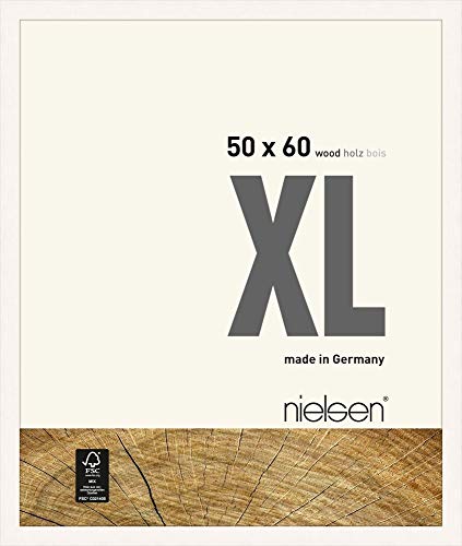 nielsen Holz Bilderrahmen XL, 50x60 cm, Deckend Weiß von nielsen