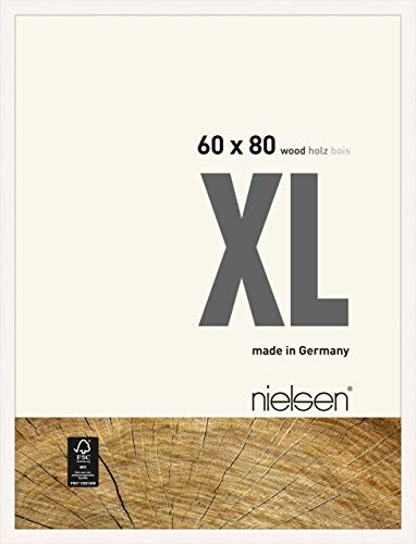 nielsen Holz Bilderrahmen XL, 60x80 cm, Deckend Weiß von nielsen