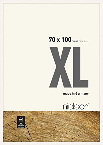 nielsen Holz Bilderrahmen XL, 70x100 cm, Deckend Weiß von nielsen