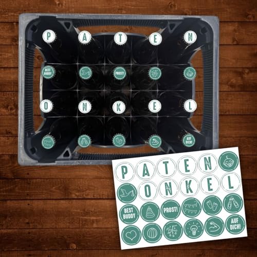 AUFKLEBER SET für Bierkasten - PATENONKEL - Bierkiste Sticker Geschenk Geschenkidee AUFKLEBER SET für Bierkasten - PATENONKEL - Bierkiste Sticker Geschenk Geschenkidee von nikima Schönes für Kinder