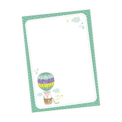 nikima Schönes für Kinder- A6 Notizblock Giraffe Ballon grün Wolke Sterne - 50 Blatt to do Liste Einkaufszettel Planer Mädchen - Give Away, Goodie zum Kindergeburtstag Schuleintritt Notizzettel nikima Schönes für Kinder- A6 Notizblock Giraffe Ballon grün Wolke Sterne - 50 Blatt to do Liste Einkaufszettel Planer Mädchen - Give Away, Goodie zum Kindergeburtstag Schuleintritt Notizzettel von nikima Schönes für Kinder