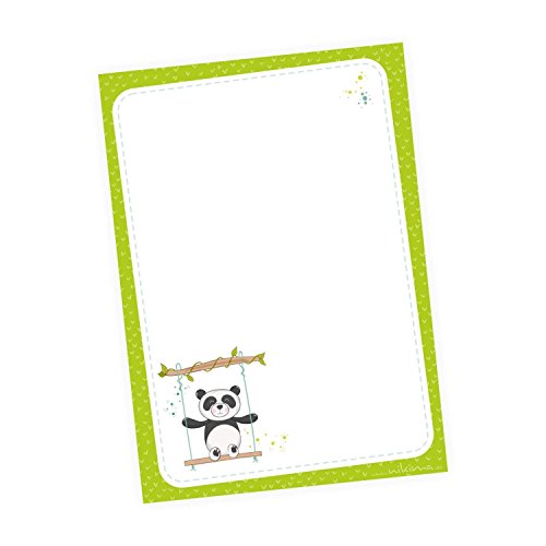 nikima Schönes für Kinder - A6 Notizblock Panda Schaukel grün - 50 Blatt to do Liste Einkaufszettel Planer - Give Away, Goodie zum Kindergeburtstag Schuleintritt Notizzettel nikima Schönes für Kinder - A6 Notizblock Panda Schaukel grün - 50 Blatt to do Liste Einkaufszettel Planer - Give Away, Goodie zum Kindergeburtstag Schuleintritt Notizzettel von nikima Schönes für Kinder
