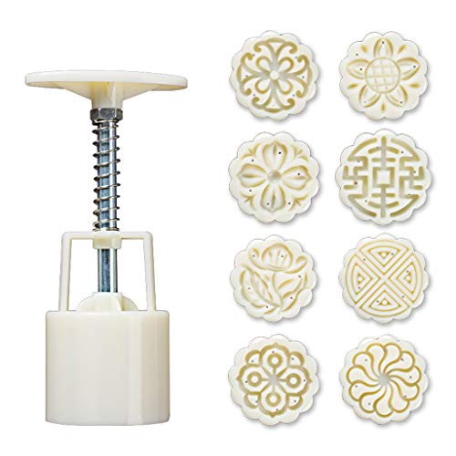 niumanery 8pcs Hand Press Cookie Stamp Moon Cake Decor Mould Barrel Mooncake Mold 25g DIY niumanery 8pcs Hand Press Cookie Stamp Moon Cake Decor Mould Barrel Mooncake Mold 25g DIY von niumanery