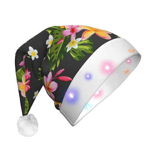 njkhbolk Weihnachtsmütze mit tropischem Ananas-Druck, bunte LED-Weihnachtsmütze, uni njkhbolk Weihnachtsmütze mit tropischem Ananas-Druck, bunte LED-Weihnachtsmütze, uni von njkhbolk