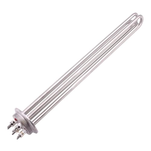 Heizelement mit drei Klemmen, Tauchheizelement, elektrisches Heizelement für die Wassergewinnung, Heizung mit niedriger Dichte von Watt 6 kW (Größe : Heater only, Color : 380 V) von nmbhus