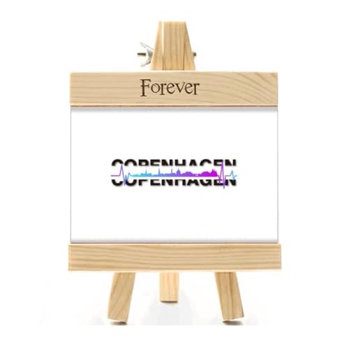 City Radio Copenhagen Building Bilderrahmen Holz Tischplatte Display 10,2 x 15,2 cm von no/no