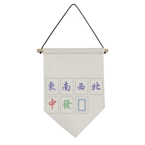 no/no Chinesische Kultur Mahjong Spiel Leinwand Flagge hängende Wandkunst Dekor Banner no/no Chinesische Kultur Mahjong Spiel Leinwand Flagge hängende Wandkunst Dekor Banner von no/no