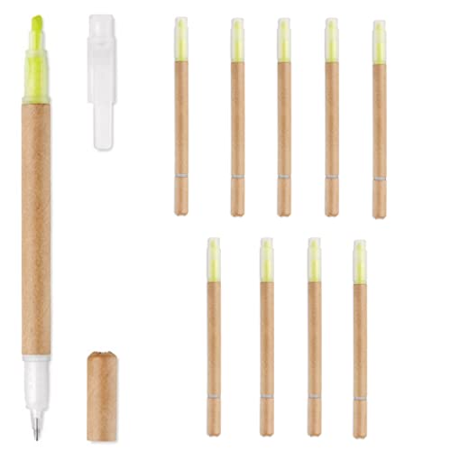 noTrash2003 10er Set 2in1 Kugelschreiber mit Textmarker für Büro, Uni und Schule, Schaft aus Karton noTrash2003 10er Set 2in1 Kugelschreiber mit Textmarker für Büro, Uni und Schule, Schaft aus Karton von noTrash2003