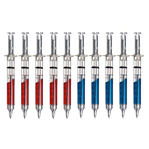 10er Set Kugelschreiber in Spritzenform versch. Farben von notrash2003 (10er Set Blau/Rot) von noTrash2003