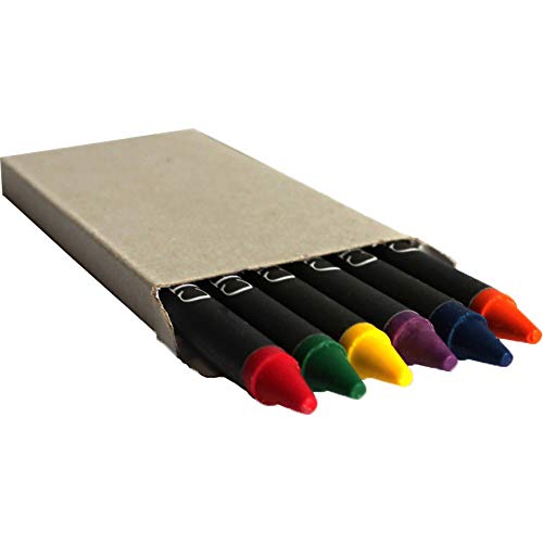 10er Set Wachsmalstifte – Je 6 farbige Stifte pro Set -60 Stück- für Kids Party Spielzeug Mitgebsel Hochzeit Restaurant von noTrash2003