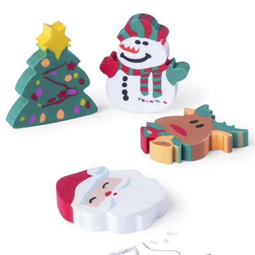 4er Set mit je 4 Weihnachtlichen Radiergummis Radierer für Kindergeburtstage Nikolausparty Adventskalender Tischdeko als Mitgebsel Basteln Malen Zeichnen. 16 Stück 4er Set mit je 4 Weihnachtlichen Radiergummis Radierer für Kindergeburtstage Nikolausparty Adventskalender Tischdeko als Mitgebsel Basteln Malen Zeichnen. 16 Stück von noTrash2003