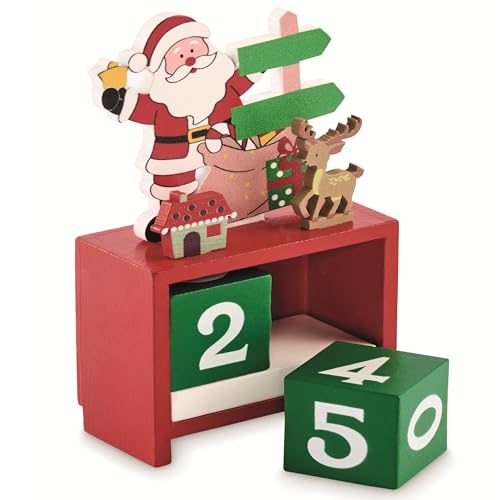 Ewiger Weihnachts-Countdown-Tischkalender aus Holz – Festlich bemalter Adventskalender zum täglichen Verschieben – Nikolaus & Christmas Design – Nachhaltige Deko für die Weihnachtszeit Ewiger Weihnachts-Countdown-Tischkalender aus Holz – Festlich bemalter Adventskalender zum täglichen Verschieben – Nikolaus & Christmas Design – Nachhaltige Deko für die Weihnachtszeit von noTrash2003