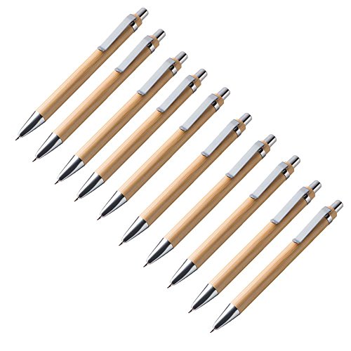 Kugelschreiber Sets versch. Mengen Bambus Holz Schreibgerät von notrash2003® (10er Set) von noTrash2003