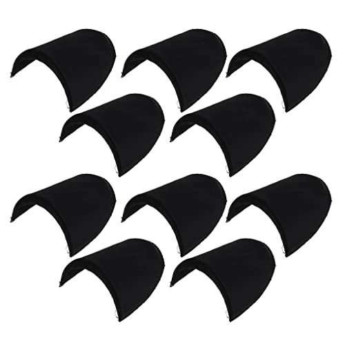 non-brand 5 Paar Schwarze Schulterpolster Schneiderei Armblätter aus Schwamm zum Annähen von Kleidung von Baoblaze