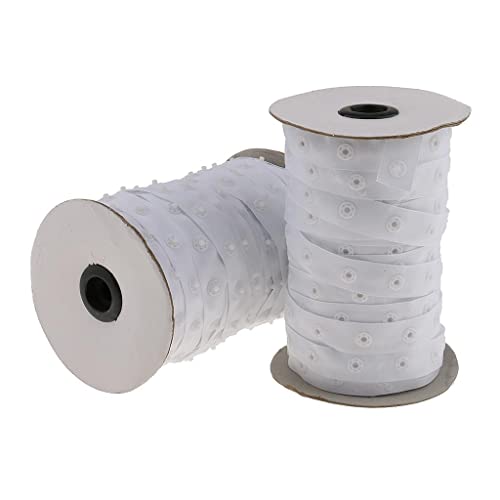 non-brand 50 Yards Druckknopfband Bodyverschluss Druckerband mit Druckknöpfen / 18mm non-brand 50 Yards Druckknopfband Bodyverschluss Druckerband mit Druckknöpfen / 18mm von non-brand