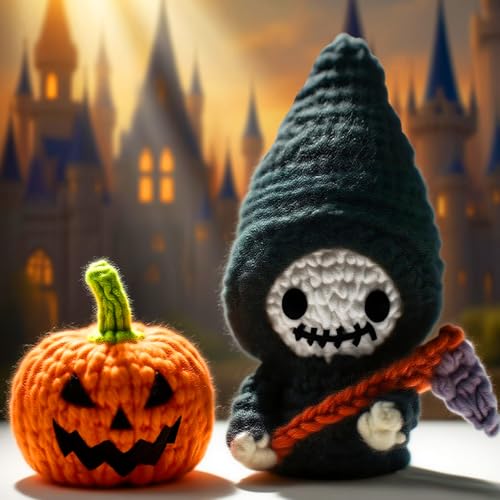 noonimum Häkelset für Anfänger Kinder Erwachsene, Halloween-Dekorationen, Strickset mit Garnen, Haken, Zubehör, leicht zu erlernendes Häkelset, Häkeltier-Set für Anfänger und Kinder noonimum Häkelset für Anfänger Kinder Erwachsene, Halloween-Dekorationen, Strickset mit Garnen, Haken, Zubehör, leicht zu erlernendes Häkelset, Häkeltier-Set für Anfänger und Kinder von noonimum