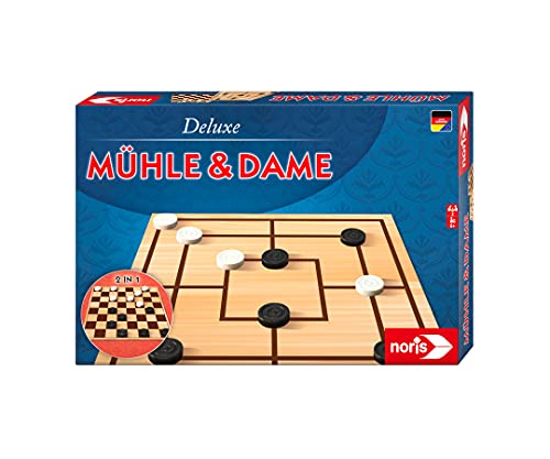 noris 606108012 - Deluxe Mühle und Dame, der beliebte Spieleklassiker mit doppelseitigem Spielplan und Holzfiguren, ab 6 Jahren noris 606108012 - Deluxe Mühle und Dame, der beliebte Spieleklassiker mit doppelseitigem Spielplan und Holzfiguren, ab 6 Jahren von noris