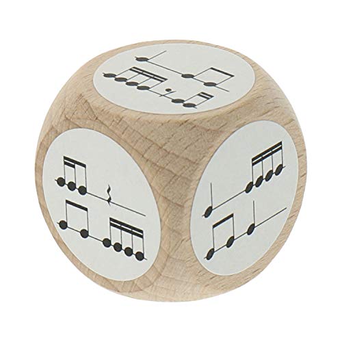 Rhythmuswürfel mit Sechzehntelnoten, Achtelnoten und Viertelnoten - schönes Geschenk für Musiker Rhythmuswürfel mit Sechzehntelnoten, Achtelnoten und Viertelnoten - schönes Geschenk für Musiker von noten-spiel.de
