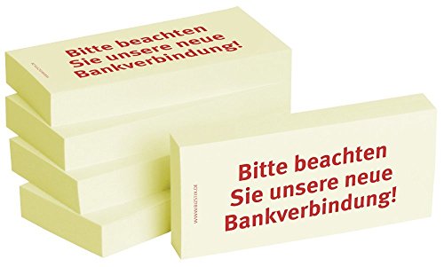 Notizblock24 1301010140 Haftnotiz Bitte beachten Sie unsere Bankverbindung Notizblock24 1301010140 Haftnotiz Bitte beachten Sie unsere Bankverbindung von notizblock24