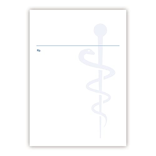 Privatrezepte A6 hoch, 200 Blatt, 80 g/m², Laser- und Inkjet geeignet für Hausarzt, Krankenhaus, Klinik, Allgemeinmediziner von notizblock24