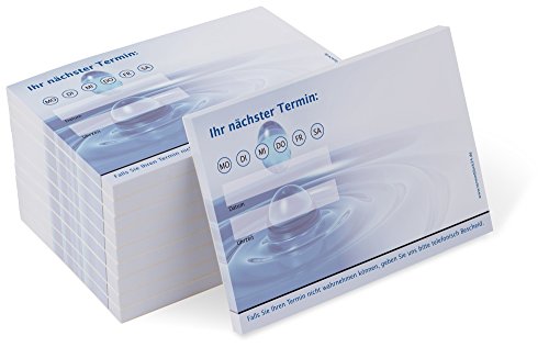 Terminblock Trend (10 Blöcke) je 50 Terminzettel für Ärzte, Heilpraktiker, Physiotherapie, Physio, Wellness von notizblock24