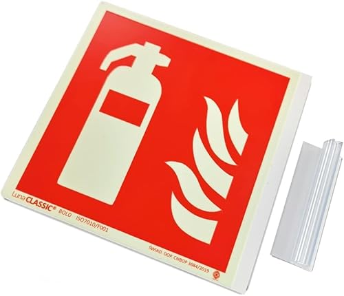 notlok Safety Work Feuerlöscher-Schild – nachleuchtend, beidseitig, neigbar, halbaphorisch – Hinweisschild gemäß ISO7010 – ideal für enge Einfahrten und Regale, 15 x 15 cm notlok Safety Work Feuerlöscher-Schild – nachleuchtend, beidseitig, neigbar, halbaphorisch – Hinweisschild gemäß ISO7010 – ideal für enge Einfahrten und Regale, 15 x 15 cm von notlok Safety Work