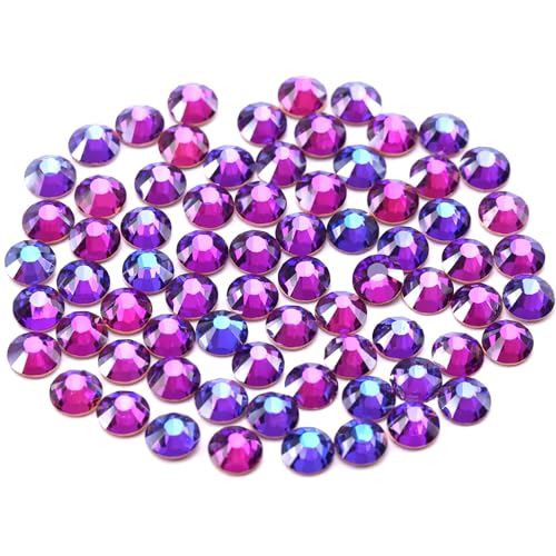 Novani Violette Strasssteine, flache Rückseite, lose Kristall-Edelsteine, 1440 Stück, Glas-Strasssteine für Kleidung, Schuhe, Handwerk, Make-up, Nagelkunst und DIY-Dekorationen (SS6, violetter Samt) Novani Violette Strasssteine, flache Rückseite, lose Kristall-Edelsteine, 1440 Stück, Glas-Strasssteine für Kleidung, Schuhe, Handwerk, Make-up, Nagelkunst und DIY-Dekorationen (SS6, violetter Samt) von novani