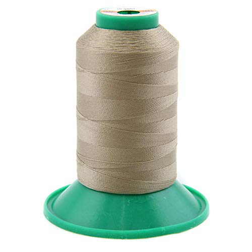 NTS Nähtechnik 1000m Nähgarn, Ledergarn 60, Farbauswahl, Filament Garn für Leder (Dunkelbeige) von nts Nähtechnik