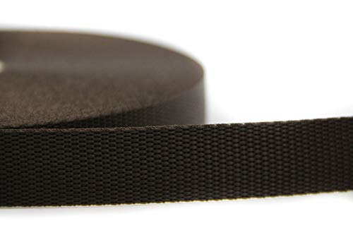NTS-Nähtechnik 25m Gurtband aus 100% Polypropylen (Dunkelbraun, 25) von nts Nähtechnik