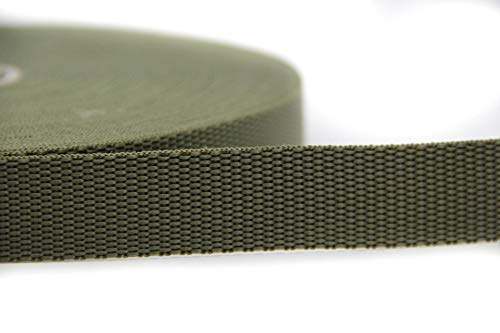 NTS-Nähtechnik 25m Gurtband aus 100% Polypropylen (Khaki, 30) von nts Nähtechnik