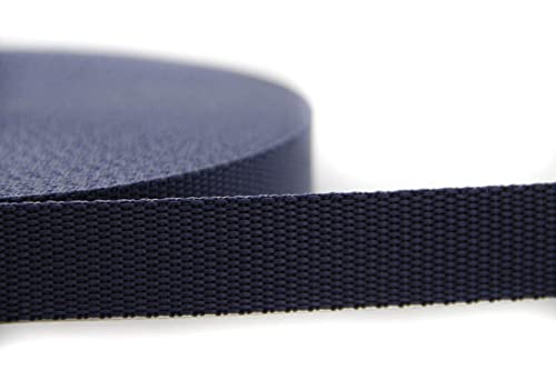 NTS-Nähtechnik 25m Gurtband aus 100% Polypropylen (dunkelblau, 25) von nts Nähtechnik