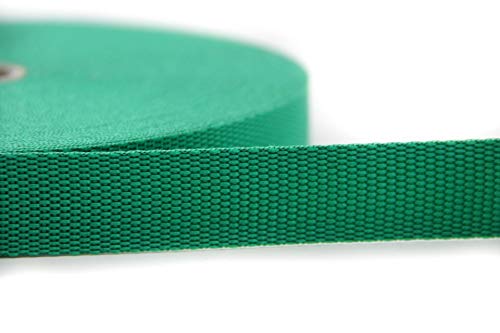 25m Gurtband I Farb und Größenauswahl I aus 100% Polypropylen (grün, 30mm) von nts Nähtechnik