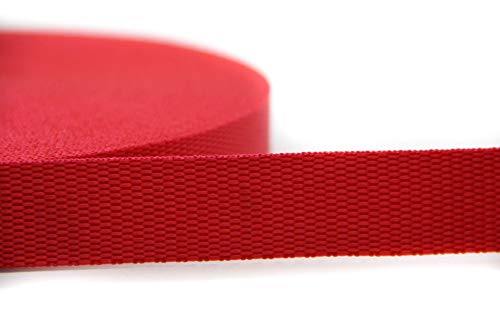 NTS-Nähtechnik 25m Gurtband aus 100% Polypropylen (rot, 20) von nts Nähtechnik
