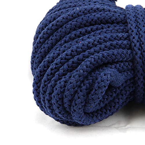 NTS-Nähtechnik Baumwohlkordel 8mm | Farb und Längenauswahl | 100% Baumwolle | mit Polyester Kern | (dunkelblau, 50m) von nts Nähtechnik