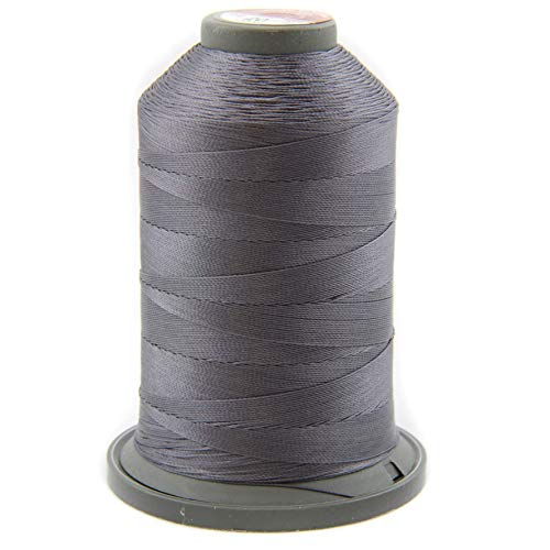 NTS Nähtechnik 1000m Nähgarn, Ledergarn 20, Farbauswahl, Filament Garn für Leder (Grau) von nts Nähtechnik