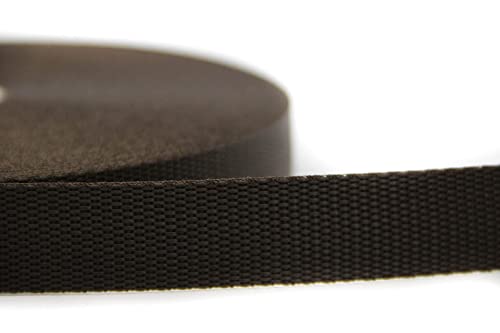 nts Nähtechnik 25m Gurtband aus 100% Polypropylen (Dunkelbraun, 20) von nts Nähtechnik