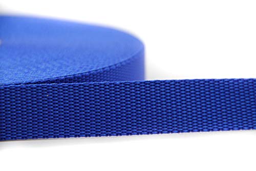 25m Gurtband I Farb und Größenauswahl I aus 100% Polypropylen (blau, 20mm) von nts Nähtechnik