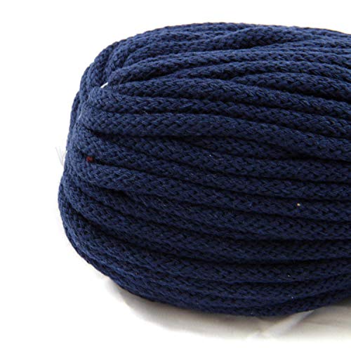 nts Nähtechnik 6mm 50m Baumwollkordel Kordel Seil in vielen Farben (dunkelblau) von nts Nähtechnik
