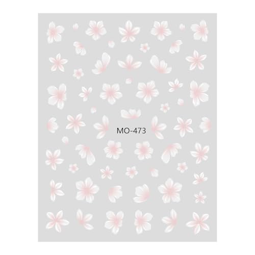 nuanzhiyuan 3D-Blumen-Nägel-Aufkleber, erhöht Ihre Nägel, Kunst, praktische und sichere Nägel, Maniküre, Dekoration für modische Frauen von nuanzhiyuan