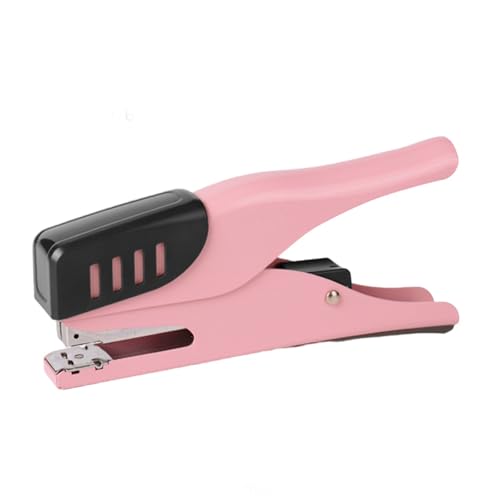 nuanzhiyuan Handheftgerät mit ergonomischem Griff, 25 Blatt Kapazität, Büro-Schreibtischheftgerät, arbeitssparendes Heftgerät, Büroheftmaschine von nuanzhiyuan