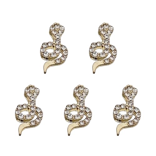nuanzhiyuan Schlangennägel, Charm-Nägel, Kunst-Strasssteine, 3D-Schlangennägel, Kunst-Charm-Nägel, Kunstdekorationen für Schmuckherstellung, 5 Stück nuanzhiyuan Schlangennägel, Charm-Nägel, Kunst-Strasssteine, 3D-Schlangennägel, Kunst-Charm-Nägel, Kunstdekorationen für Schmuckherstellung, 5 Stück von nuanzhiyuan