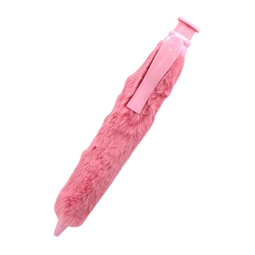 nuanzhiyuan Schwarzer Tinten-Kugelschreiber, 1,0 mm, Plüsch-Kugelschreiber, glattes Schreiben, schöner Schreibwarenstift, Schule, Bürobedarf von nuanzhiyuan