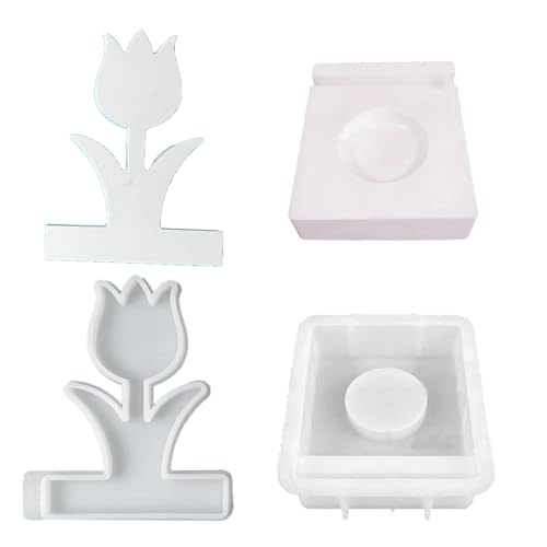 nuanzhiyuan Silikonformen für Tulpen, Kerzenhalter, Gießformen, Blumen, Kerzenständer, Harze, Formen für Kerzenhalter, Dekorationen nuanzhiyuan Silikonformen für Tulpen, Kerzenhalter, Gießformen, Blumen, Kerzenständer, Harze, Formen für Kerzenhalter, Dekorationen von nuanzhiyuan