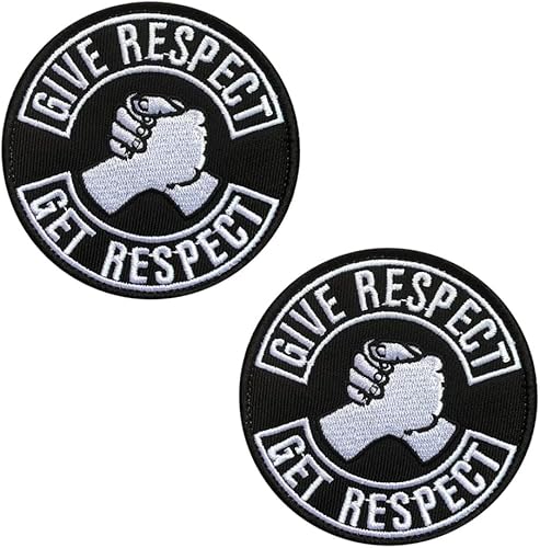 2 Stück "Give Respect Get Respect" Aufnäher/Patch zum aufnähen oder aufbügeln für Biker und Rocker Patches zum Aufnähen Flicken/Bügelbilder Motorrad Applikation für Jeans/Leder/Motorradzubehör 2 Stück "Give Respect Get Respect" Aufnäher/Patch zum aufnähen oder aufbügeln für Biker und Rocker Patches zum Aufnähen Flicken/Bügelbilder Motorrad Applikation für Jeans/Leder/Motorradzubehör von nuluxi