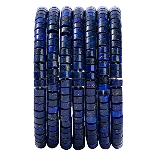 Natürliche Lapislazuli-Stein-Abstandshalter-Perlen, 6 x 3 mm, 38 cm, flach, rund, lose Halbedelsteinkappen für die Herstellung von Armbändern, Halsketten Natürliche Lapislazuli-Stein-Abstandshalter-Perlen, 6 x 3 mm, 38 cm, flach, rund, lose Halbedelsteinkappen für die Herstellung von Armbändern, Halsketten von nusgnirps