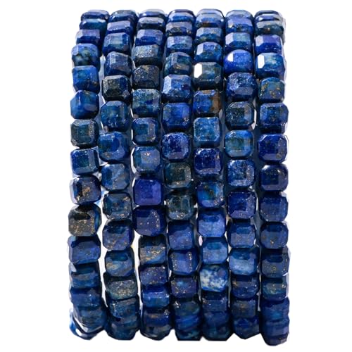 Natürliche facettierte Lapislazuli-Würfelsteinperlen, 5–5,5 mm, 60 Stück/Str lose quadratische Halbedelsteinperlen zur Herstellung von Armbändern, Halsketten, Ohrringen Natürliche facettierte Lapislazuli-Würfelsteinperlen, 5–5,5 mm, 60 Stück/Str lose quadratische Halbedelsteinperlen zur Herstellung von Armbändern, Halsketten, Ohrringen von nusgnirps