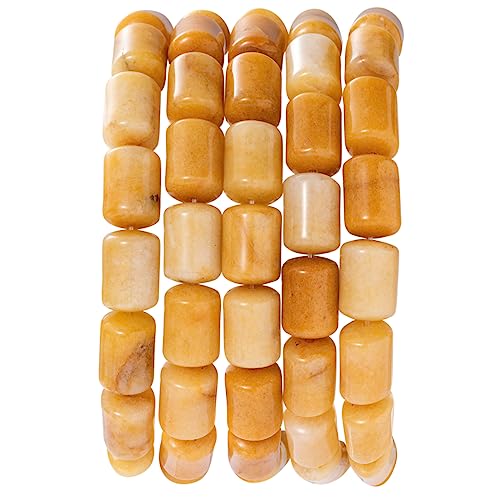 Natürliche gelbe Jade-Zylinderröhrenperlen, 10 x 14 mm, 38 cm, lose Halbedelstein-Perlen für die Herstellung von Armbändern, Halsketten Natürliche gelbe Jade-Zylinderröhrenperlen, 10 x 14 mm, 38 cm, lose Halbedelstein-Perlen für die Herstellung von Armbändern, Halsketten von nusgnirps