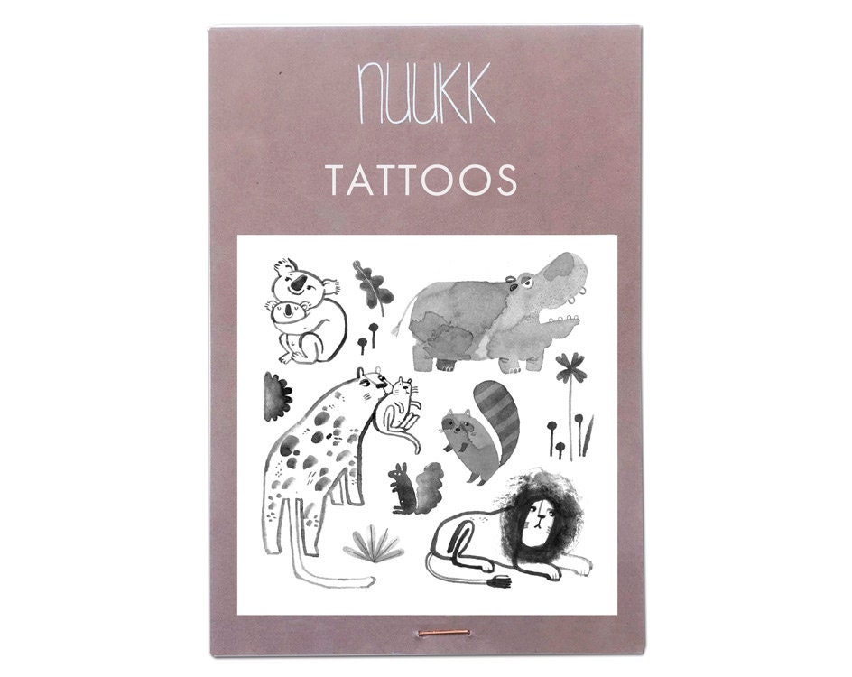 Temporäres Tattoo - Nilpferd Temporäres Tattoo - Nilpferd von nuukk