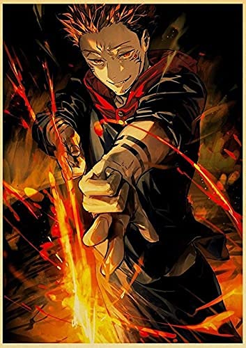 Jujutsu Kaisen 5D Diamond Painting Kits für Erwachsene Anime, Broderie Cross Stitch Crafts Canvas Supply für Home Wall Decor 40×50cm von nzhma