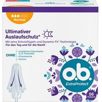 o.b. Tampons ExtraProtect Normal Größe normal für mittlere/stärkere Periode, 56 St. von o.b.